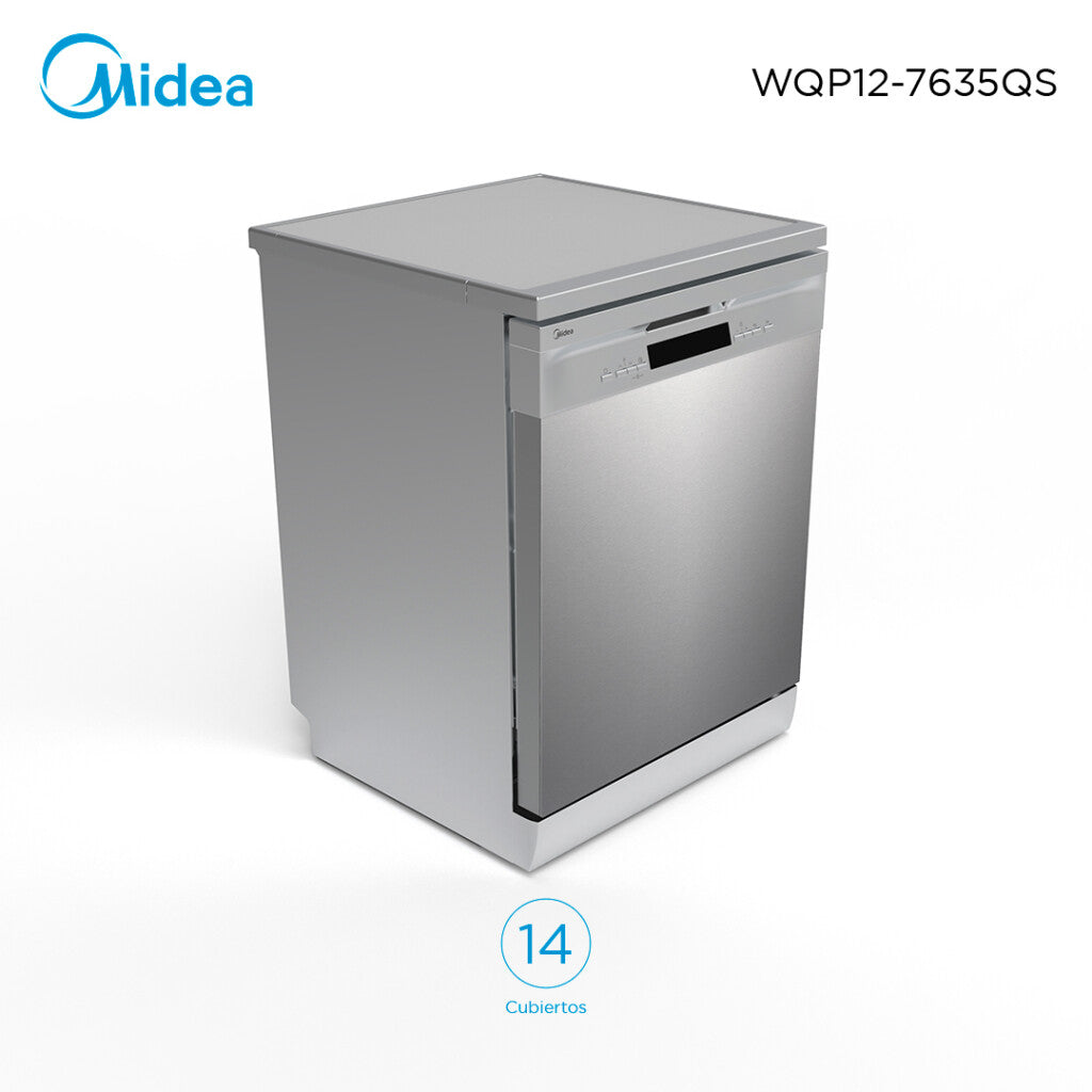 Lavavajillas Inox 14C Midea WQP127635QS