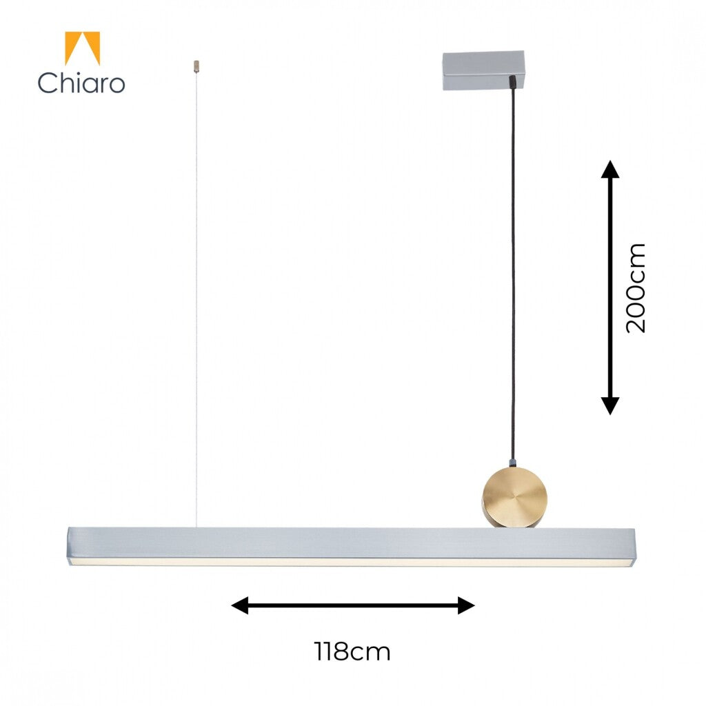 Lineal de Suspender Led DIMERIZABLE 118cm 40W
