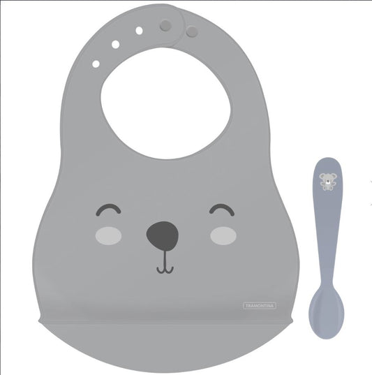 Kit babero y cuchara Tramontina le petit 2 pcs