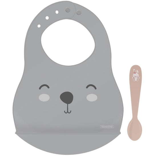 Kit babero y cuchara Tramontina le petit 2 pcs