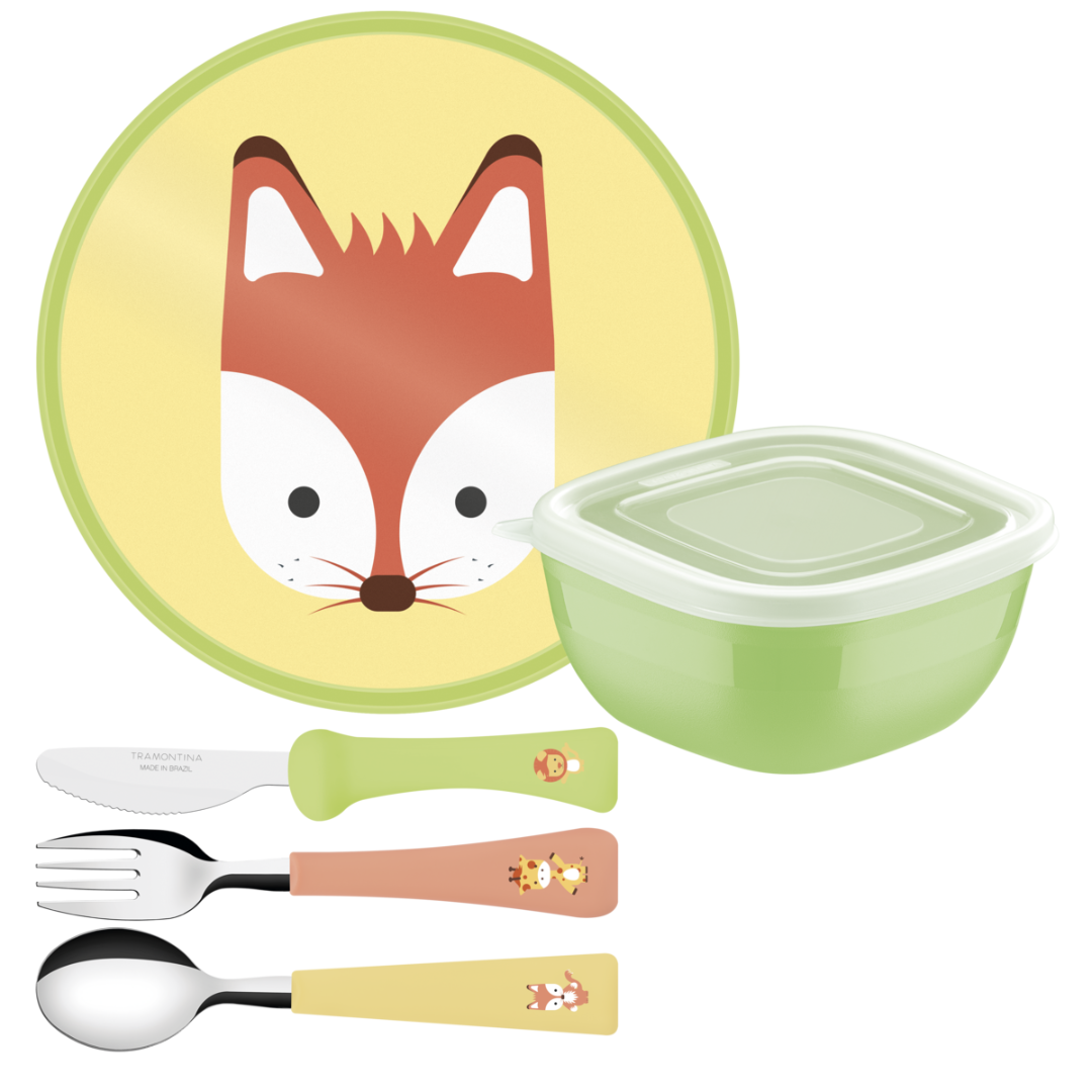 Juego de cubiertos Tramontina baby friends 5 pcs