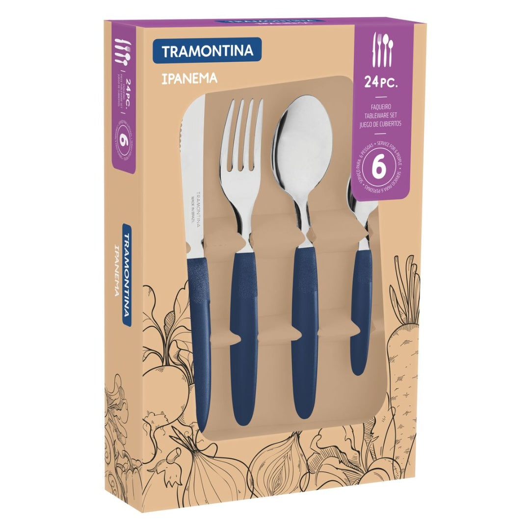 Set cubiertos Tramontina ipanema x 24 pcs