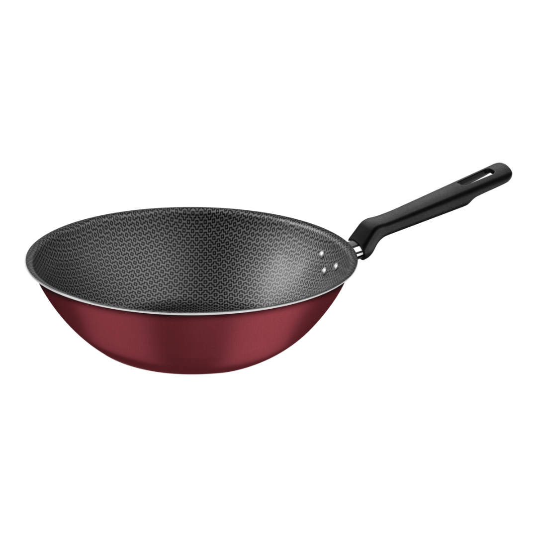 Wok loreto 28cm bordeaux tramontina