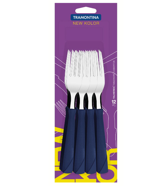 Set tenedores Tramontina New Kolor 12 pcs