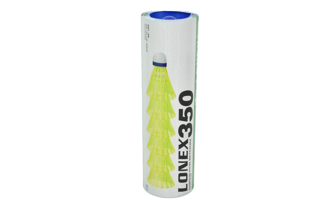 Pluma de bádminton amarilla 6 pcs