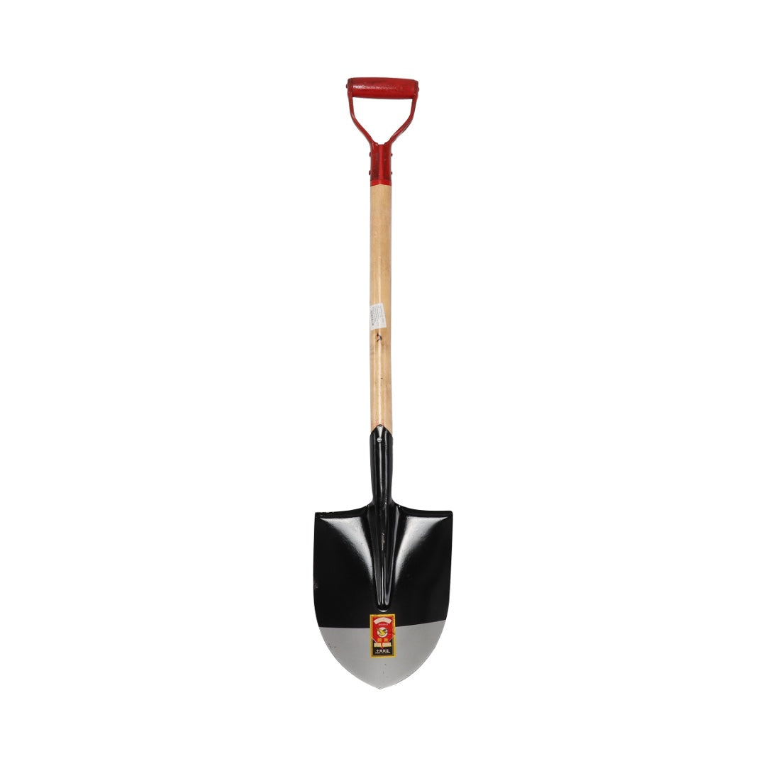 Pala de acero con mango de madera 80 cm