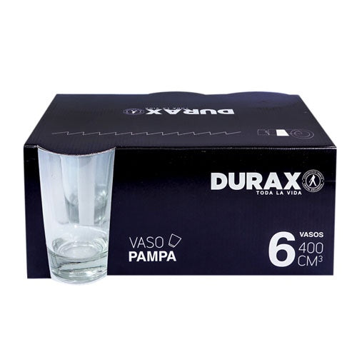 Vaso pampa Durax x 6 unidades