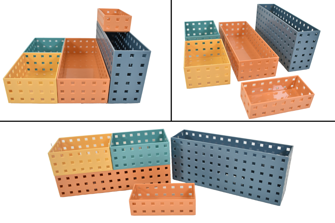 Set de organizadores de colores 28x17x12cm. 6pcs