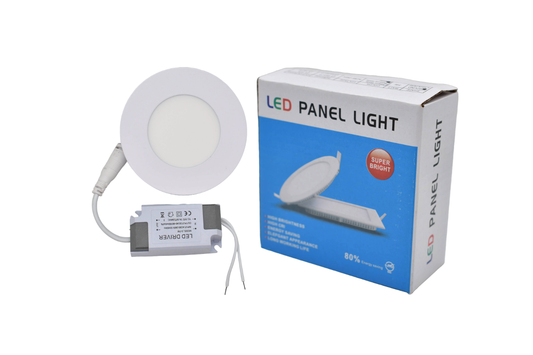 Mini panel LED redondo 8.5cm 3W blanca 6500K
