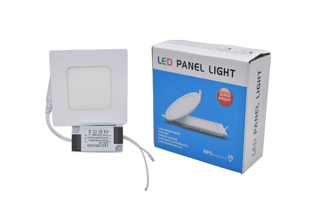 Mini panel LED cuadrado 8.5x8.5cm 3W blanca 6500K