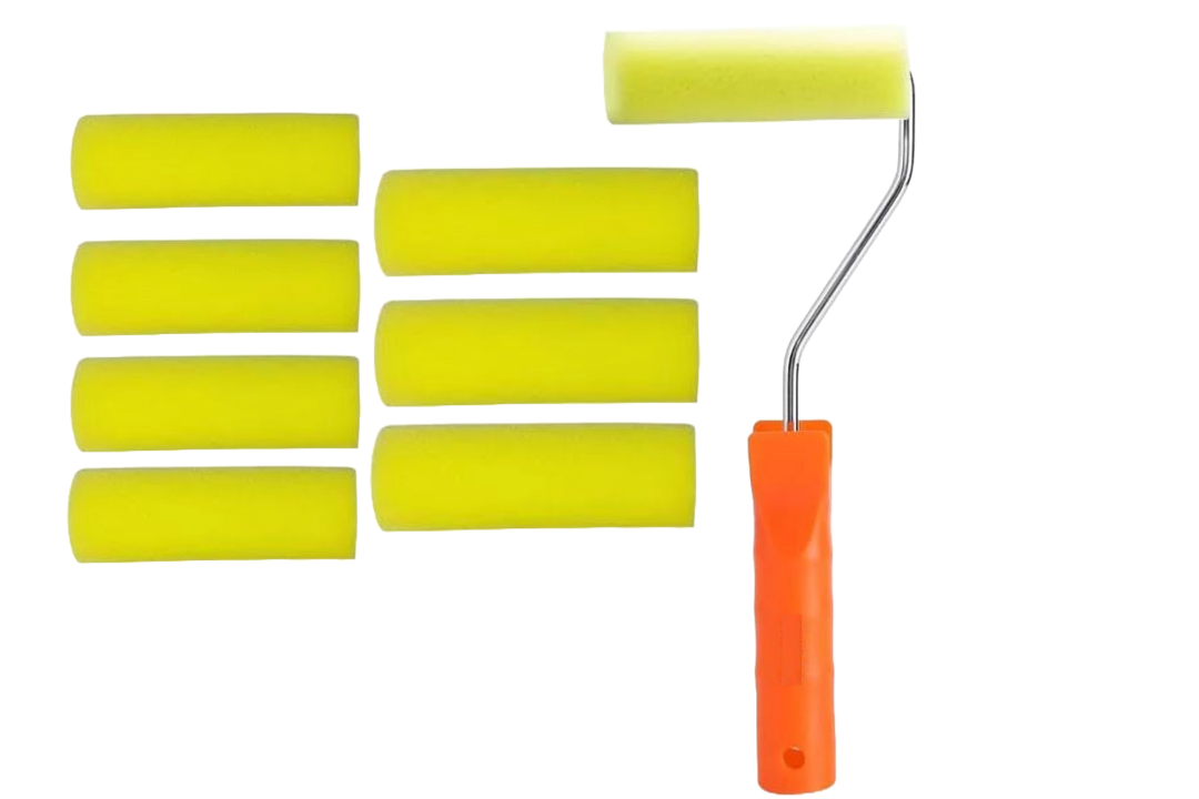 Set de rodillo con repuestos de espuma 30x10cm 9pcs