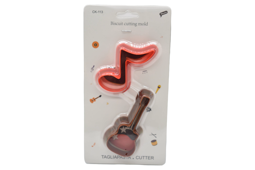 Moldes cortantes para galletas música 10cm.