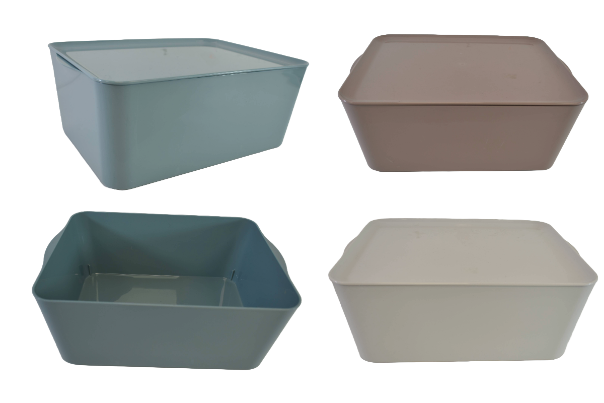Caja organizadora con tapa 35x25x15cm