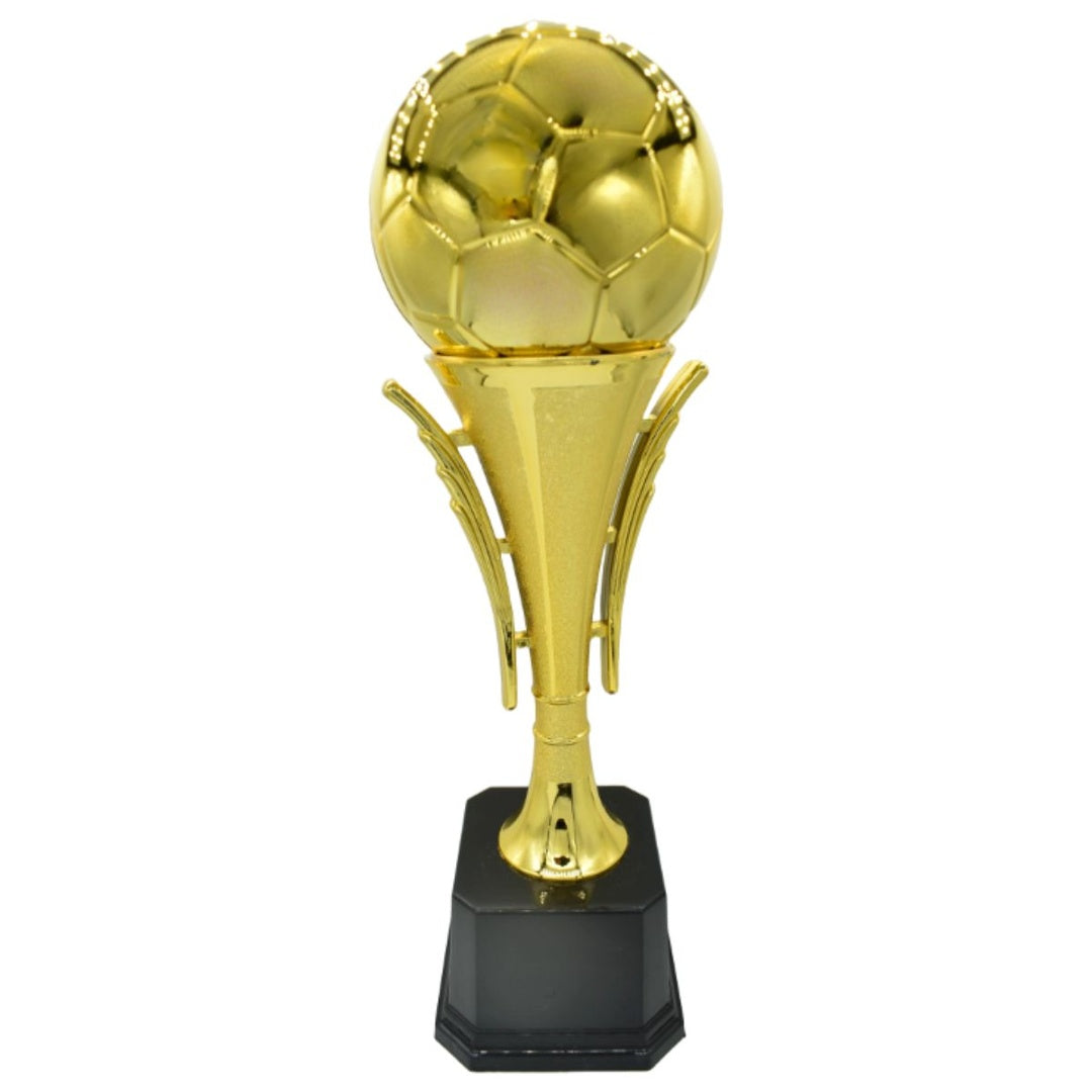Trofeo plástico de fútbol 32x9cm