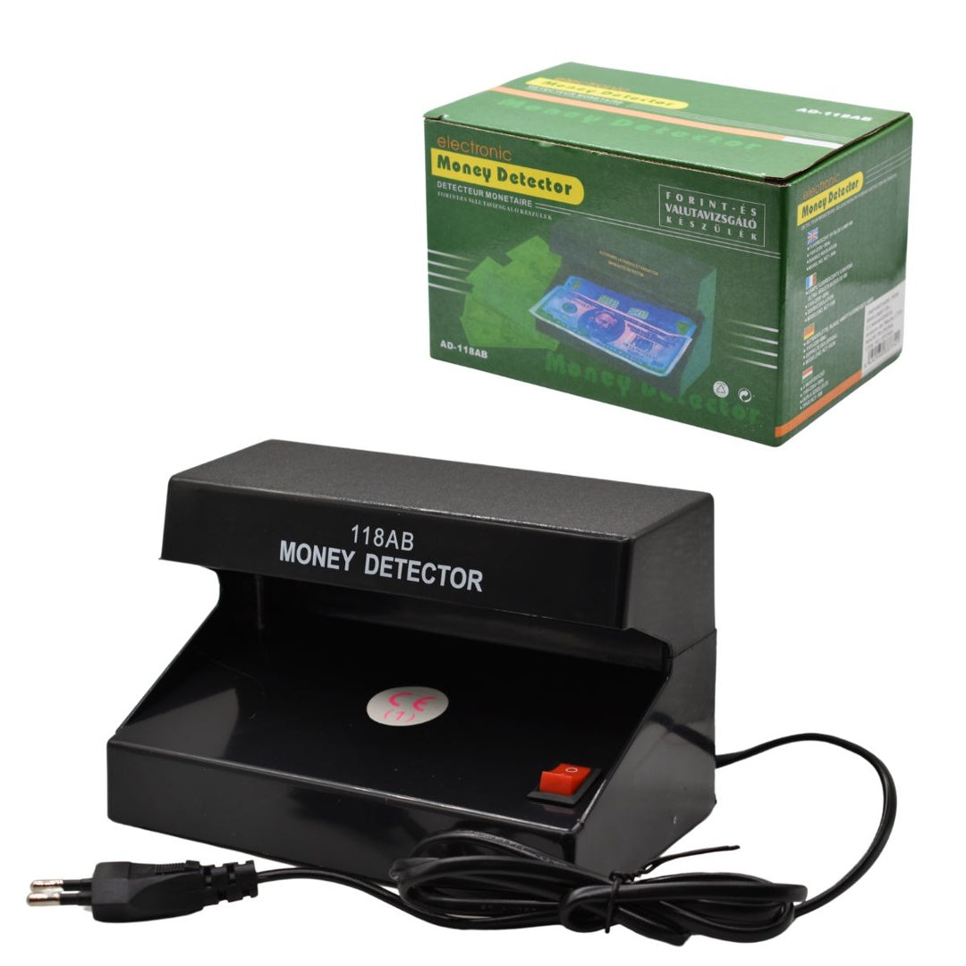 Detector de billetes falsos eléctrico 16x10x10cm