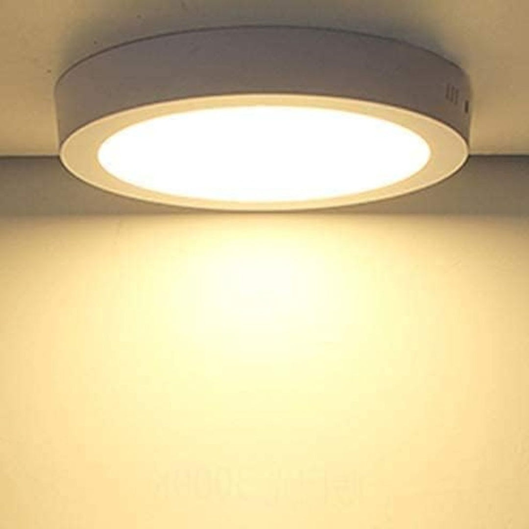 Panel LED redondo de superficie 21cm 18W Luz cálida