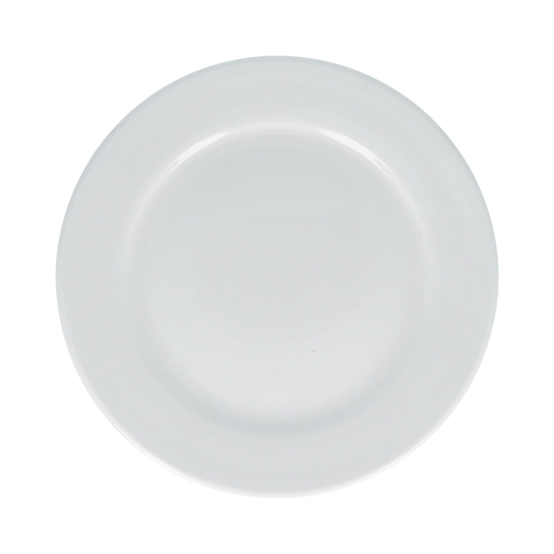 Plato llano de cerámica blanco 24cm