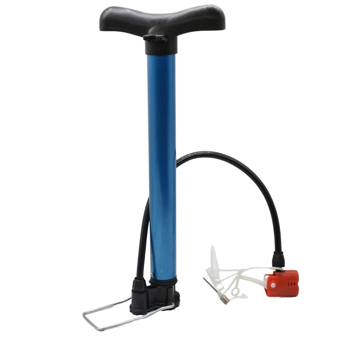 Inflador de metal 33cm. Azul