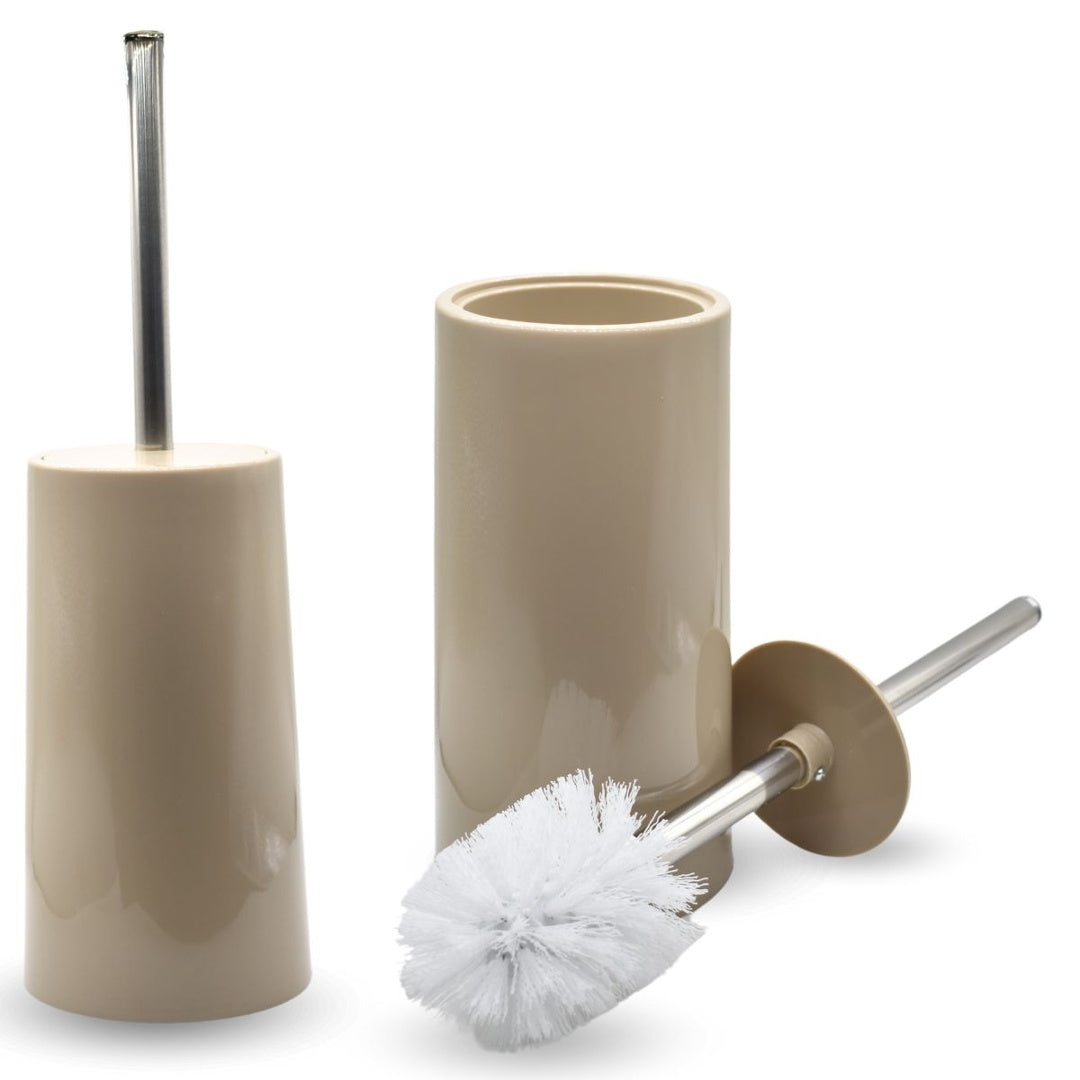 Cepillo de baño beige con base de plástico 39x11.5cm
