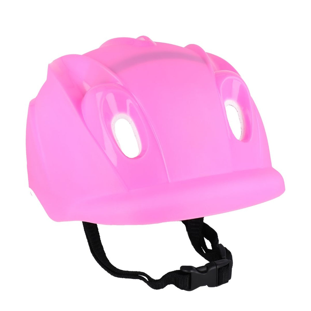 Casco infantil de protección rosa 26 x 20 cm.