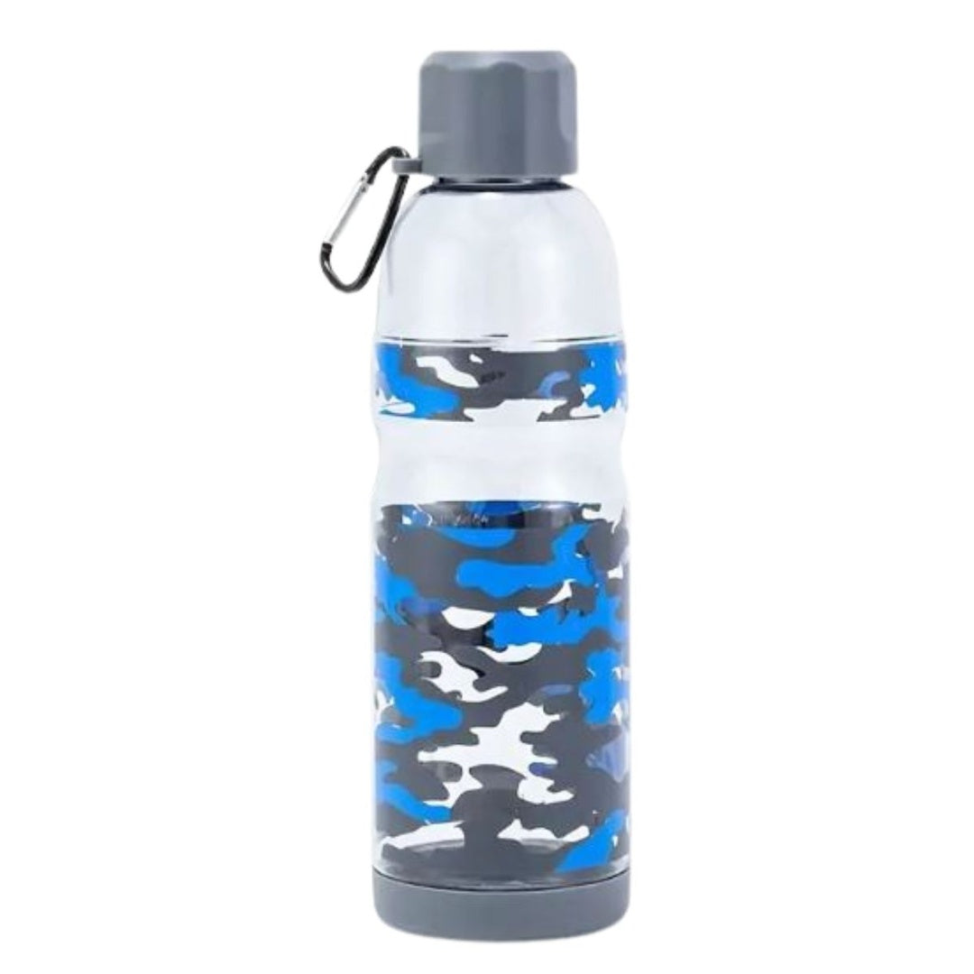 Botella plástica camuflada gris 820ml