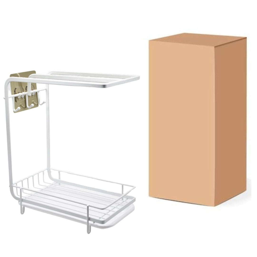Organizador blanco adhesivo para cocina 23x18x13.5cm