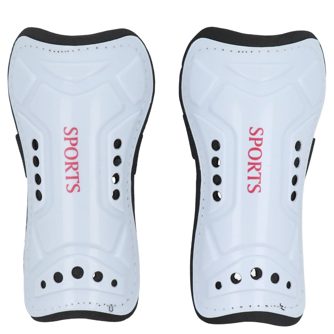 Canilleras deportivas blancas para niños 16cm