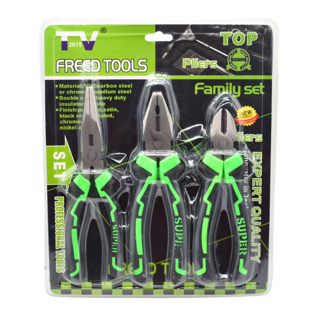 Set de pinzas de corte x3 unidades