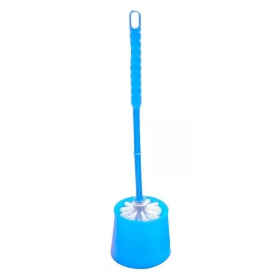 Cepillo de baño con base de plástico 35x9cm celeste