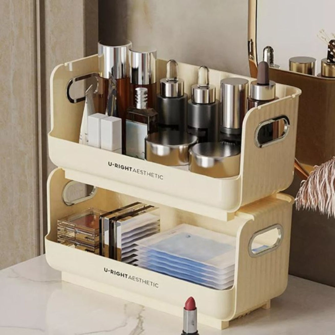 Organizador apilable con asas 34x15x15cm