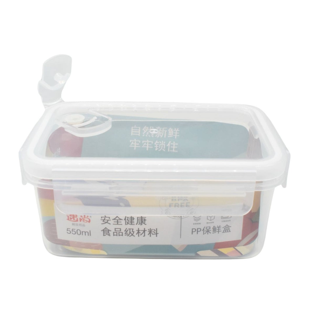 Recipiente plástico hermético con válvula 550ml