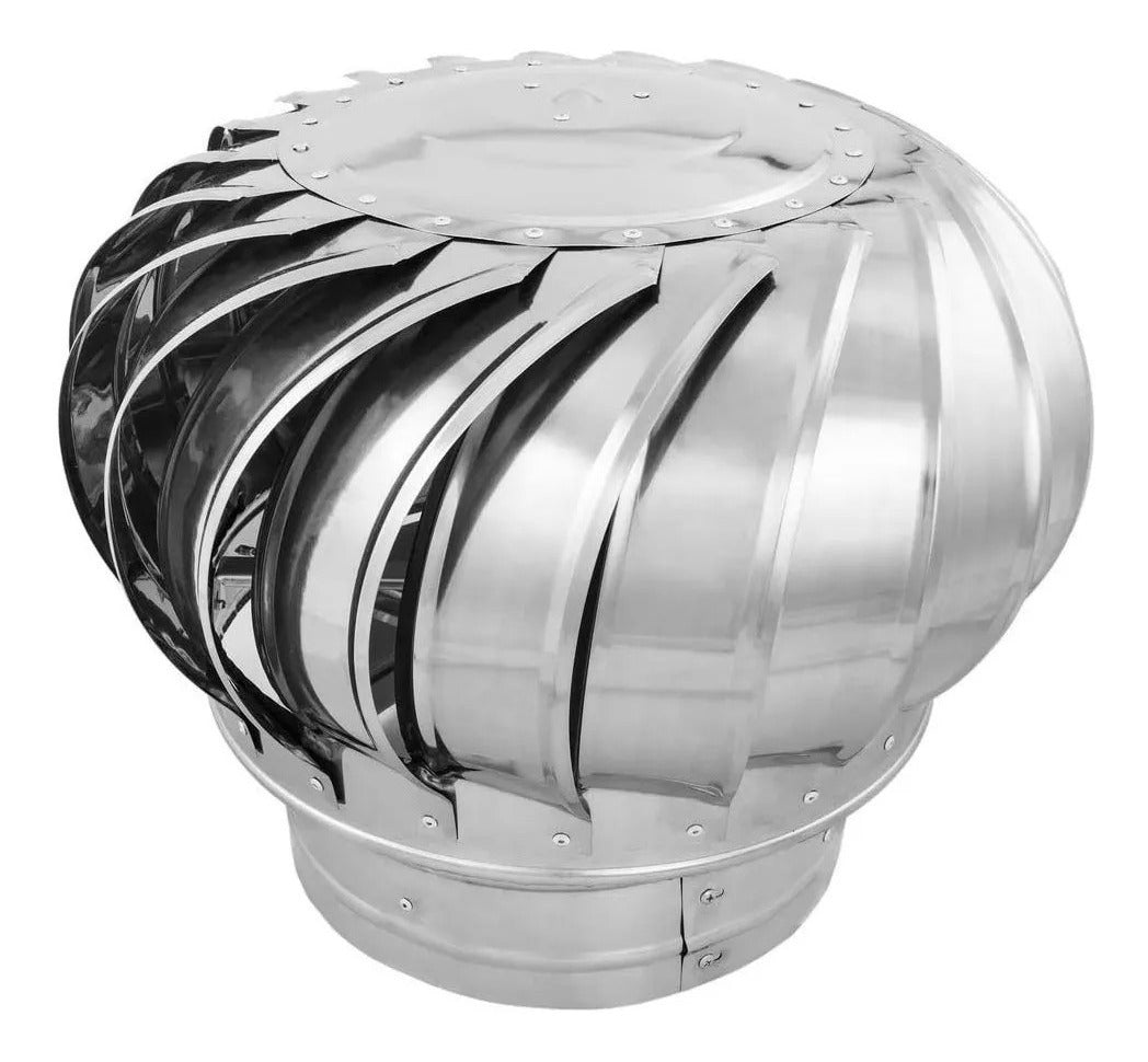 Extractor eólico de acero inoxidable - 30 cm.