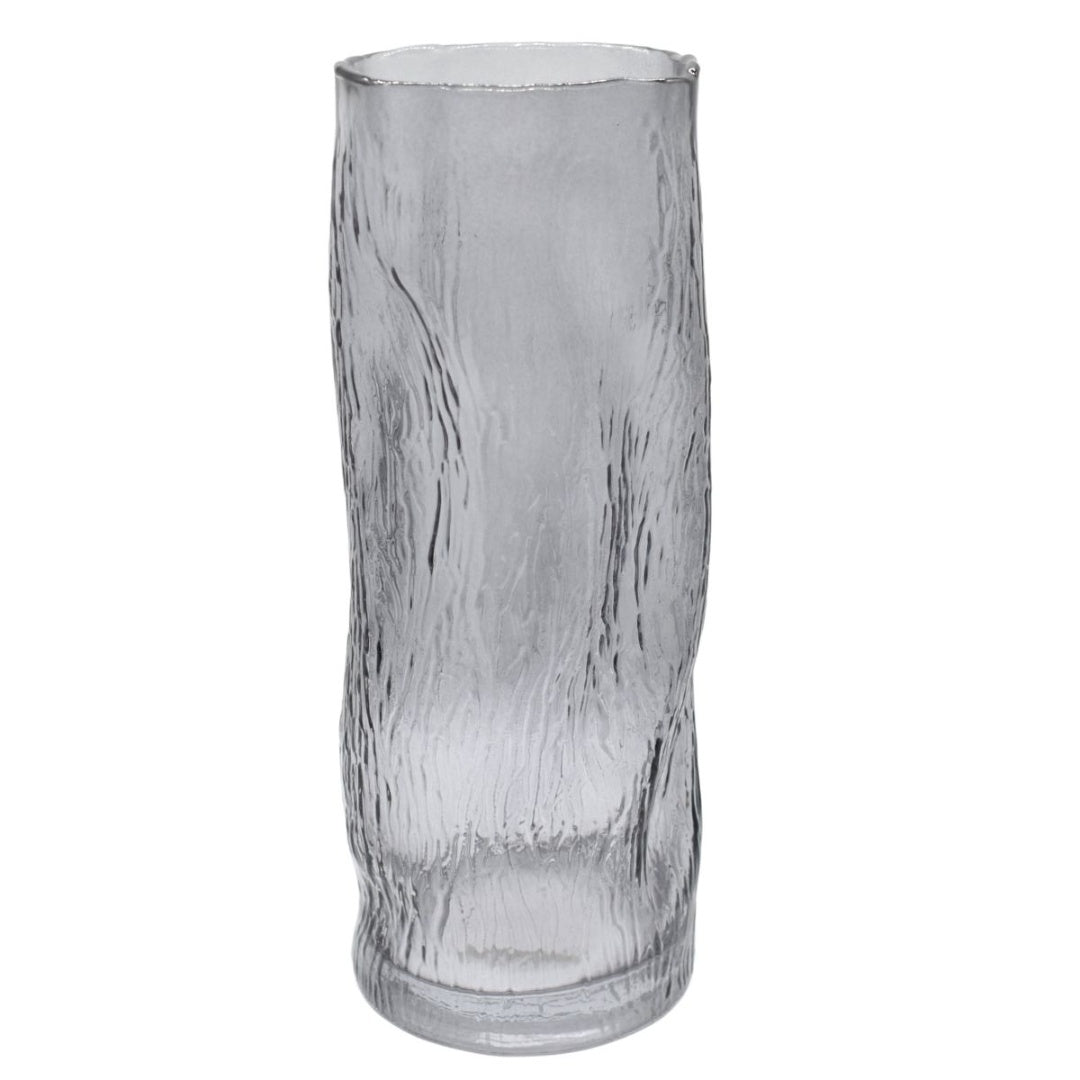 Jarrón de vidrio decorativo 26x9cm