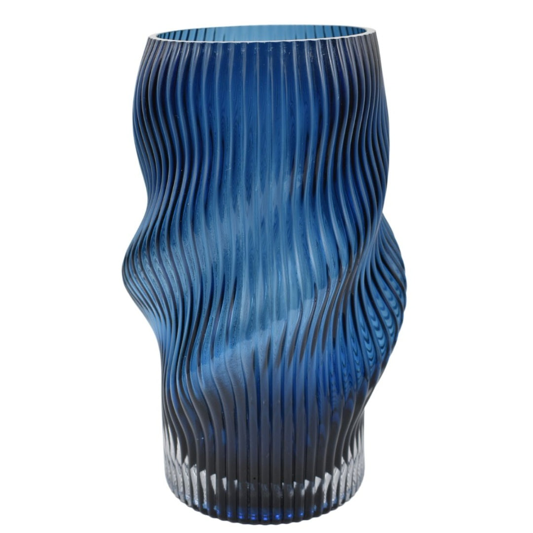 Jarrón de vidrio decorativo 25x11cm