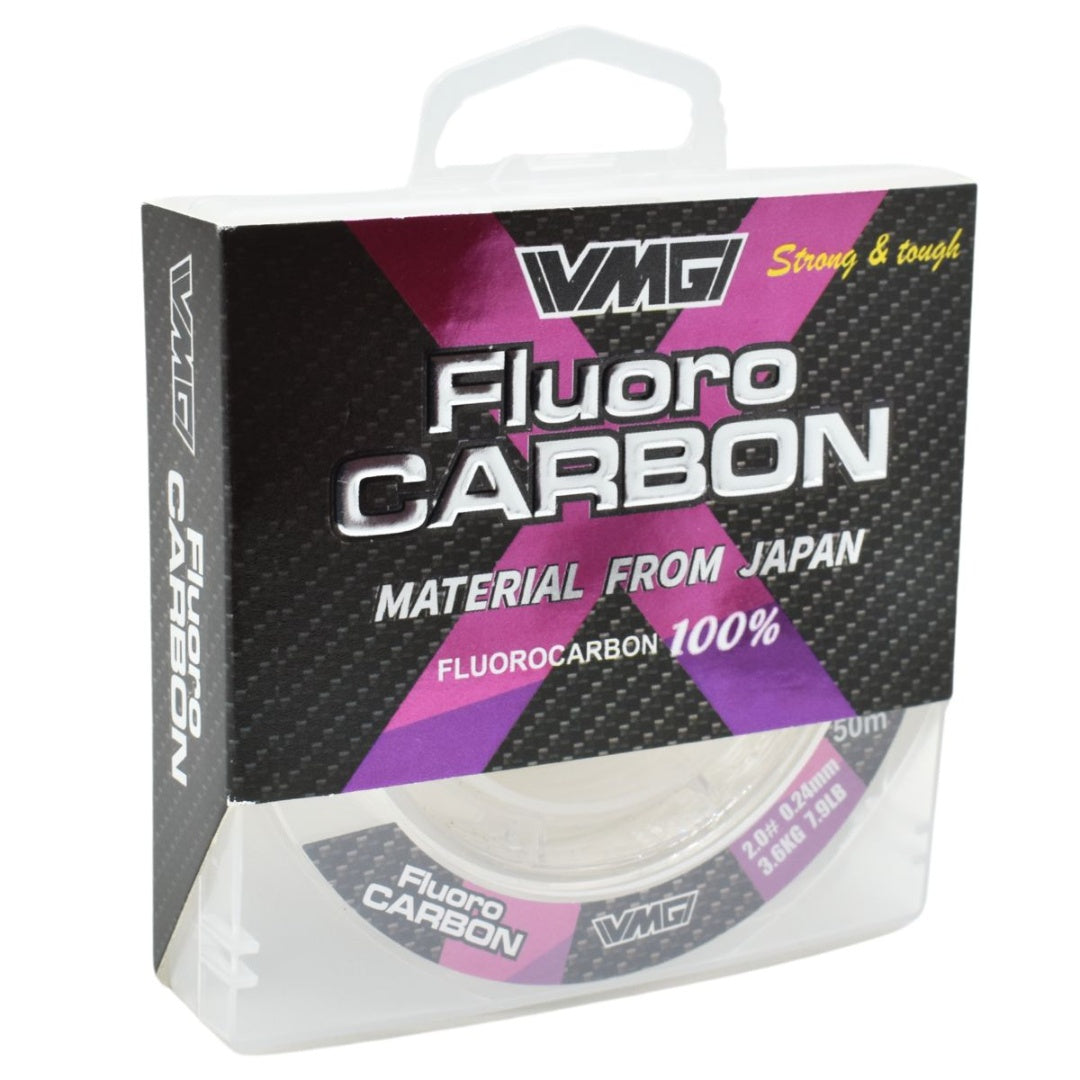 Tanza para pesca fluoro carbón 0.24MM x 50M