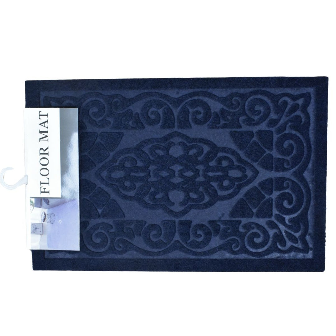 Alfombra antideslizante azul 58x38cm