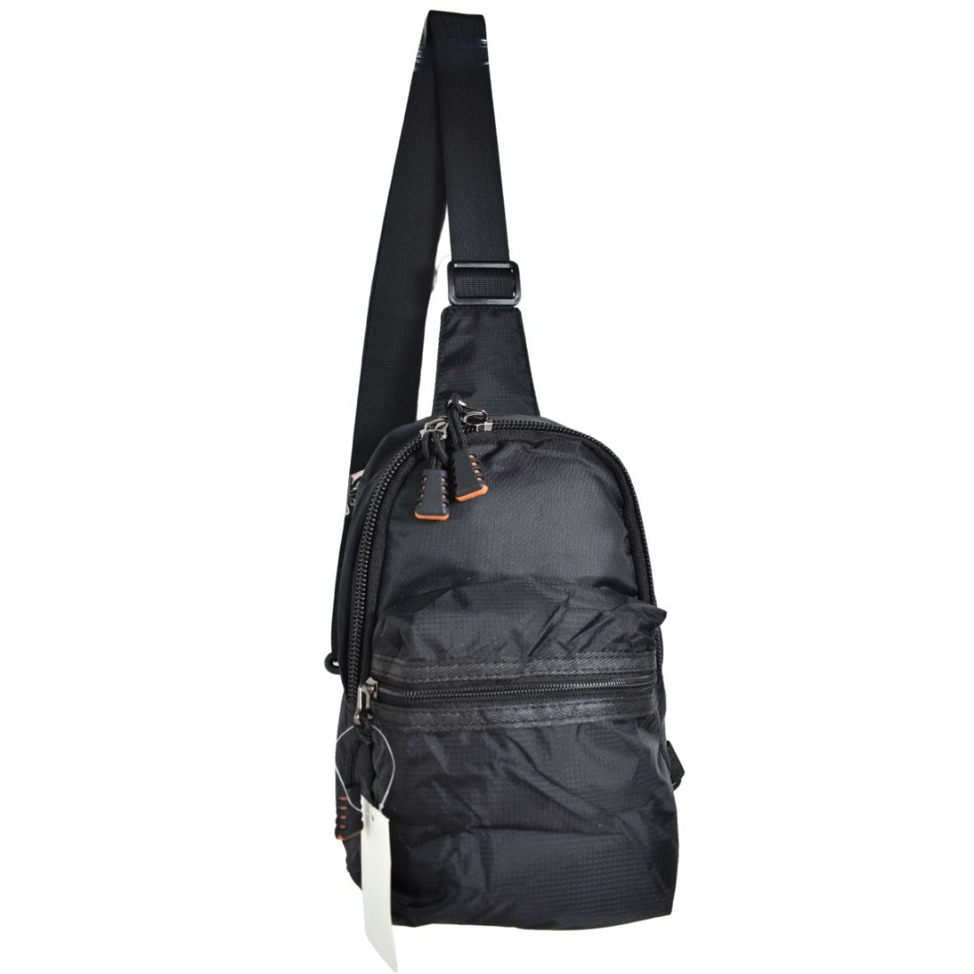 Bolso morral negro 28x18x8cm