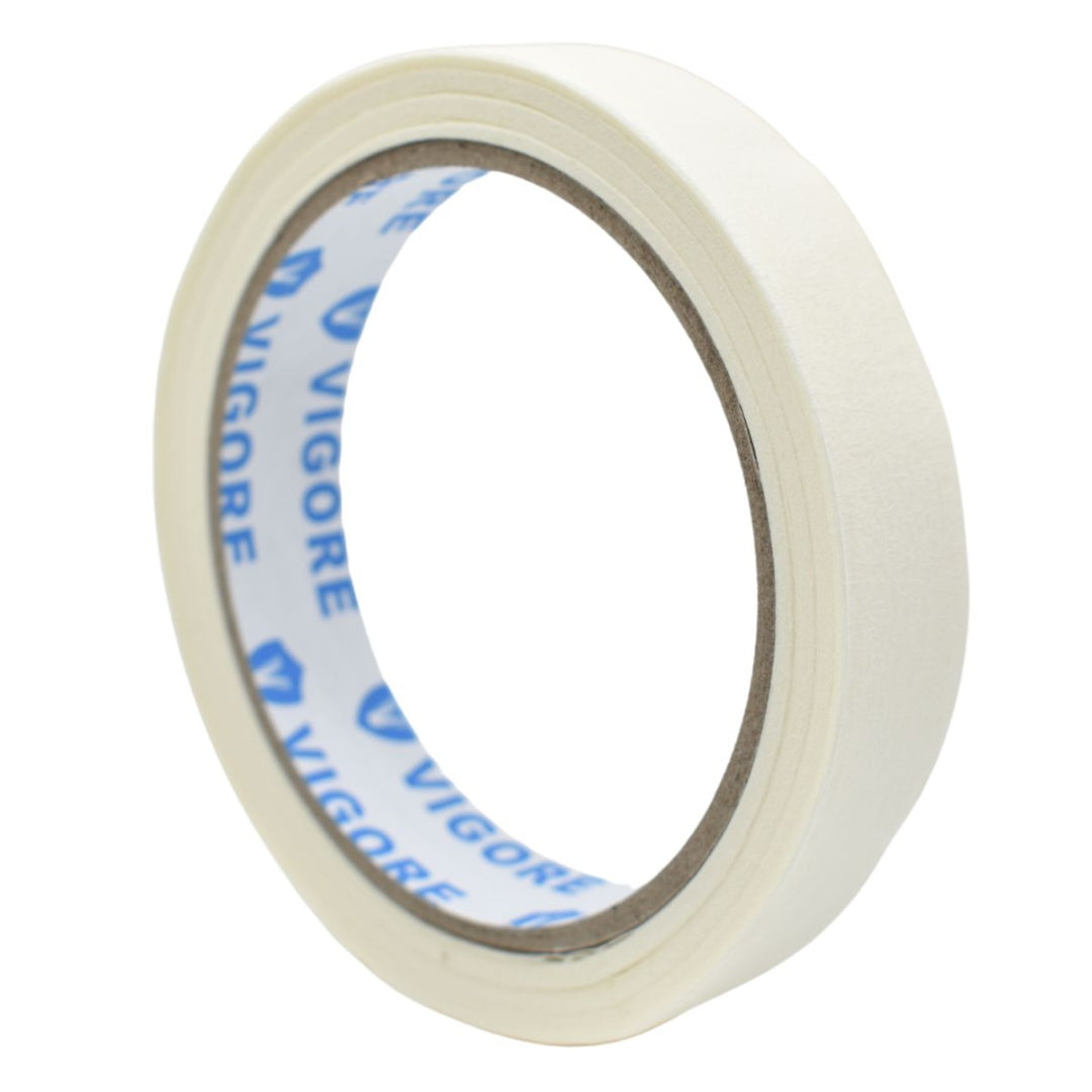 Cinta adhesiva papel 1.8cm x 20mts. 16 unidades Vigore