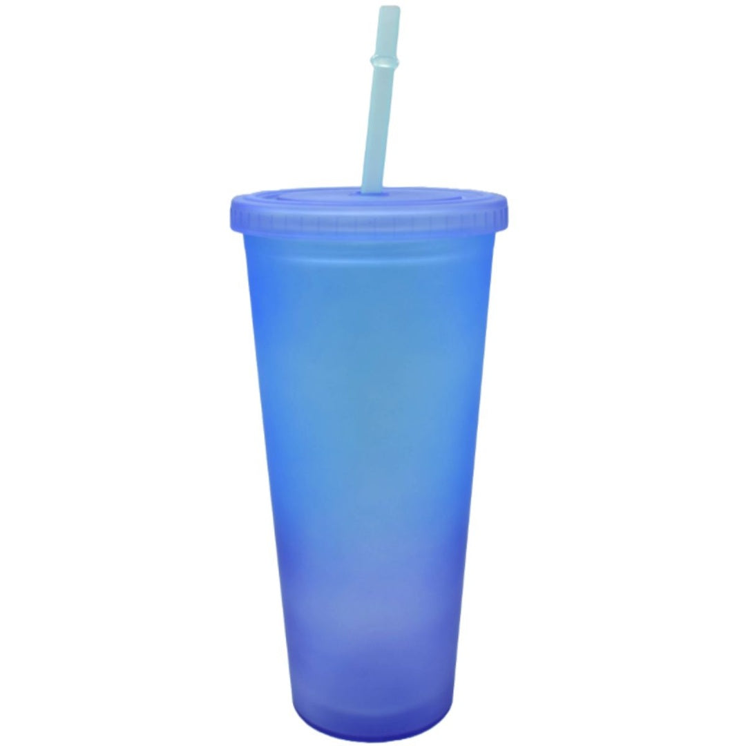 Vaso acrílico multicolor con sorbito 450ml