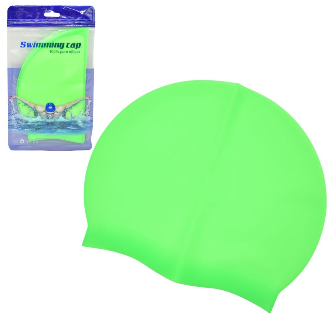 Gorra para natación verde 21.5x18cm.