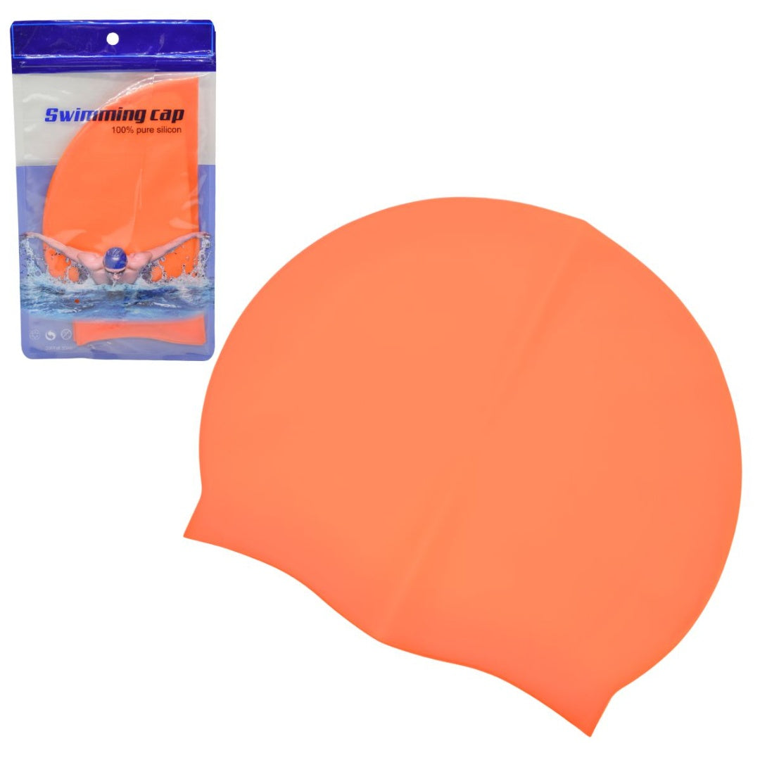 Gorra para natación naranja 21.5x18cm.