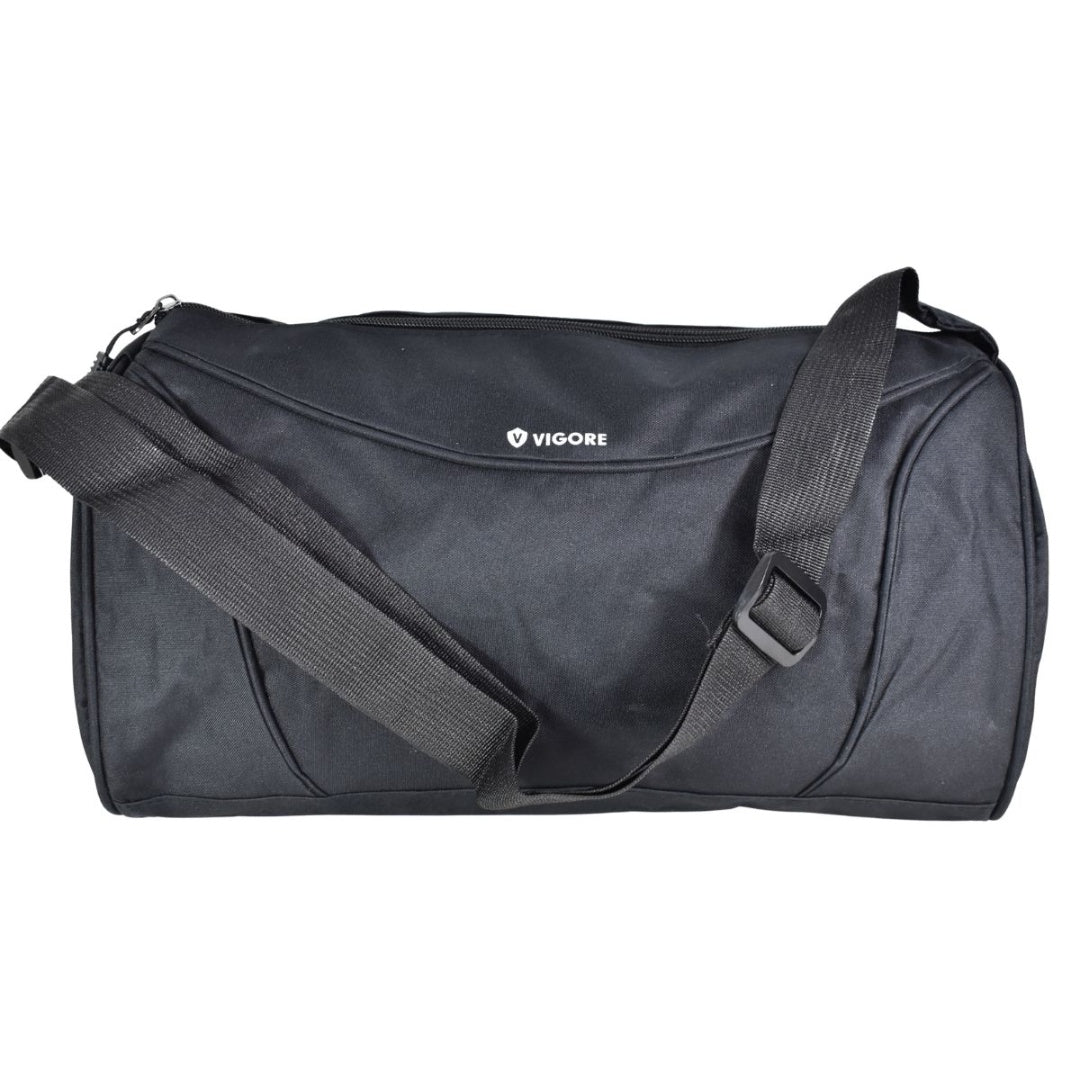 Bolso deportivo negro vigore 40x20x18cm.