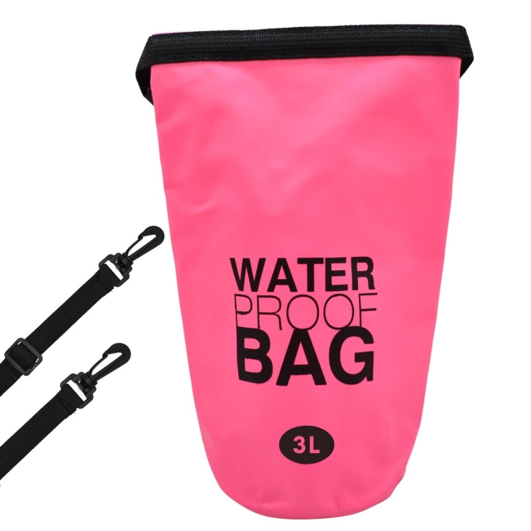 Bolso estanco impermeable 3 litros rosado