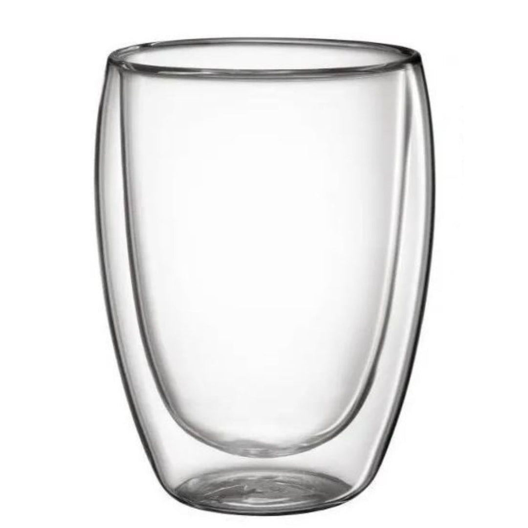Vaso de vidrio doble pared 8.5x11cm.
