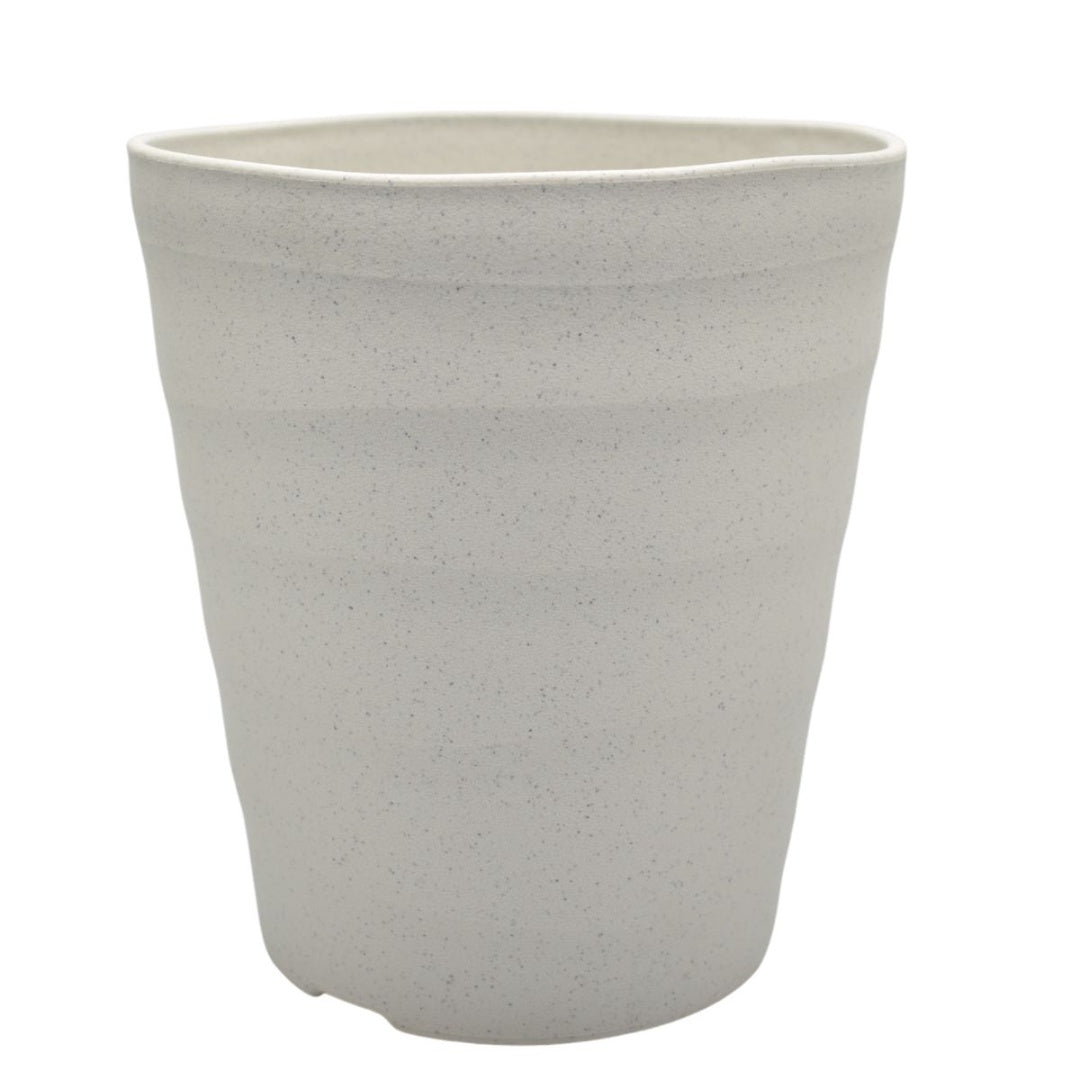 Maceta plástica gris 17.5x19cm.