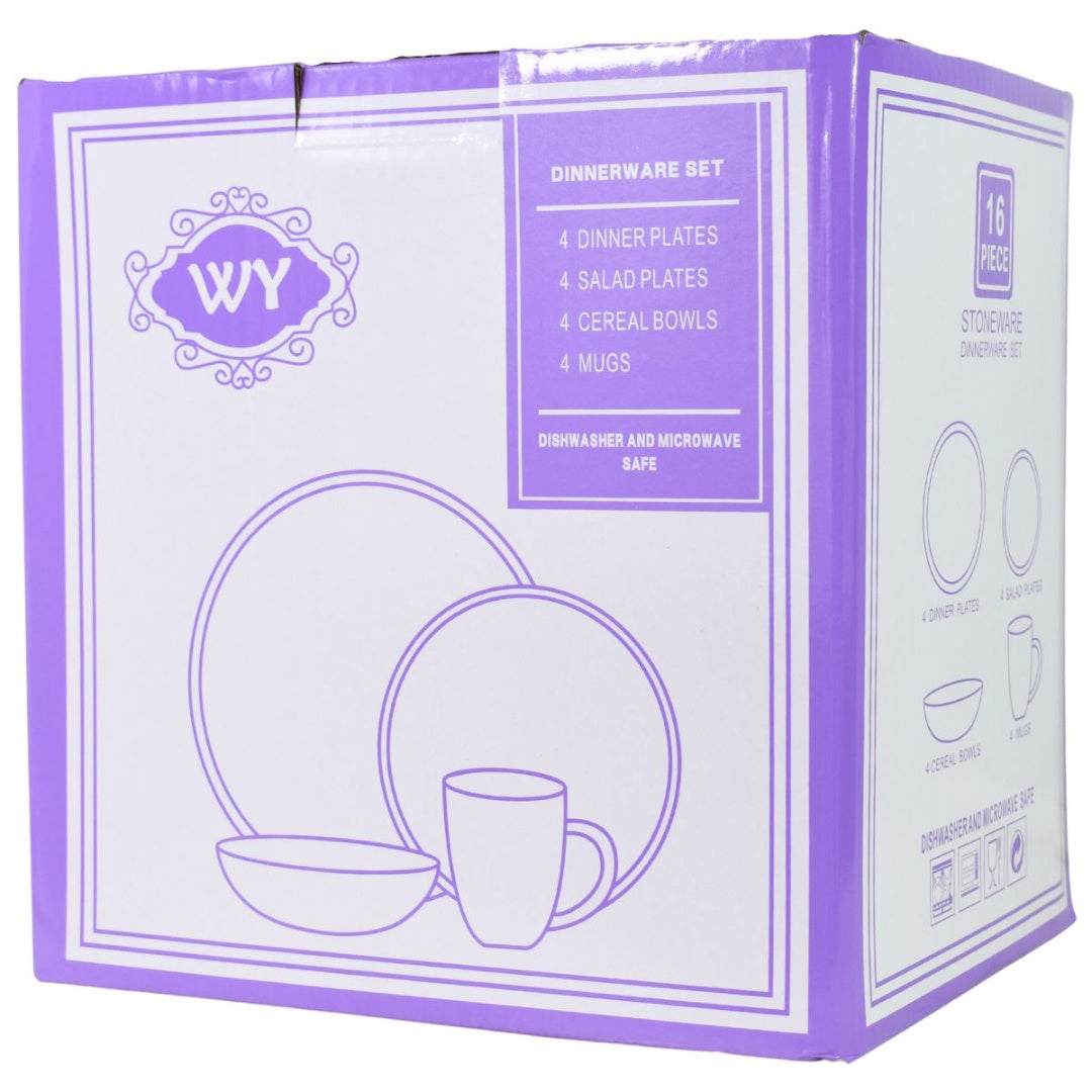 Set de vajilla de cerámica 12pcs. Gris