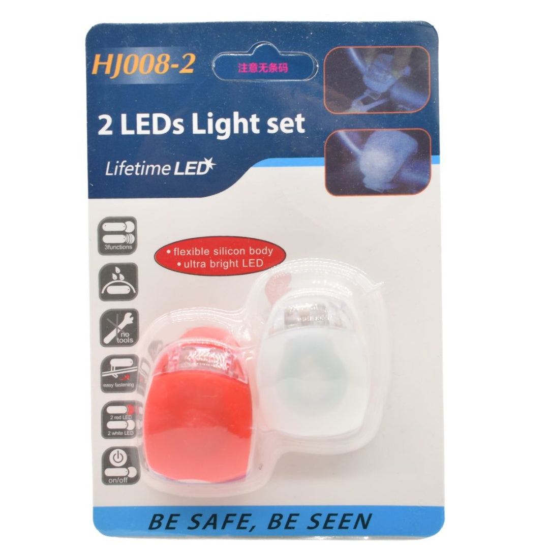 Luces led de silicona para bicicleta