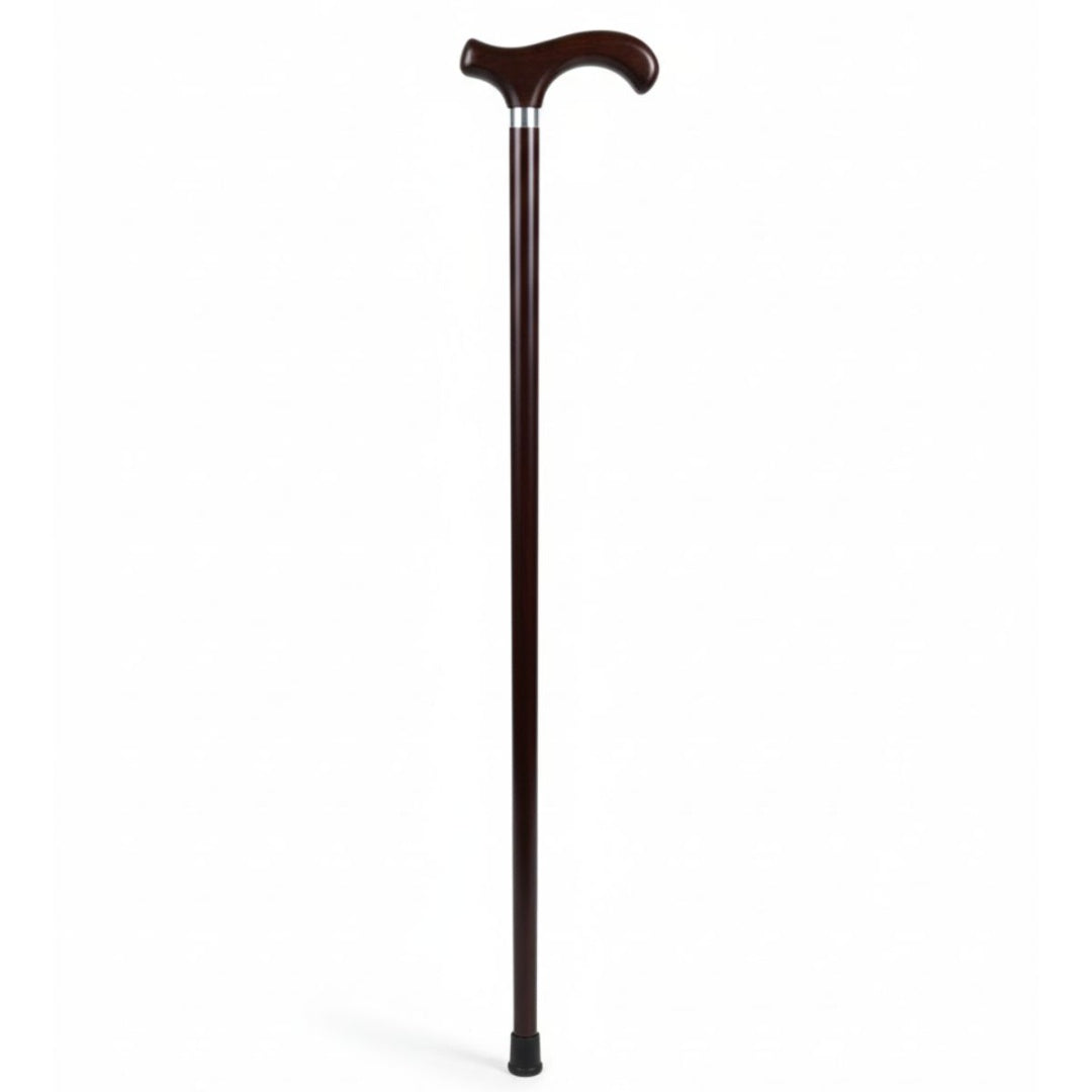 Bastón de madera marrón oscuro 90cm.