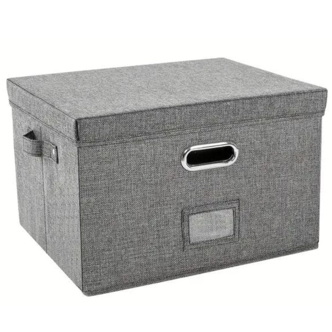 Caja organizadora plegable de tela 40x30x25cm.