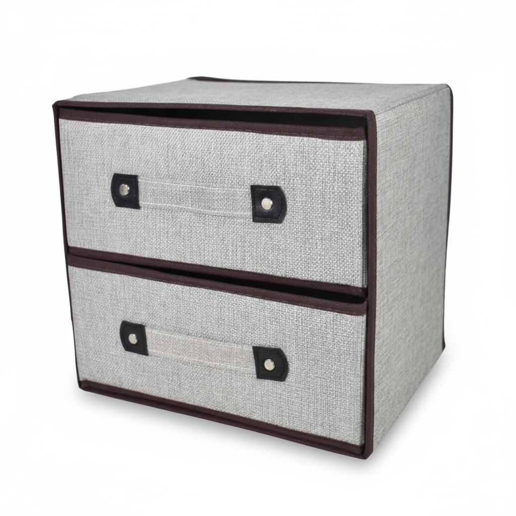Organizador de tela con cajones 30x20x28cm.